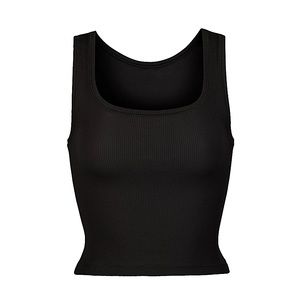 SKIMS Cotton Rib Tank- XL- Soot